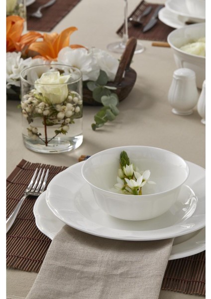 Leila 30 Parça Bone China Yemek Takımı