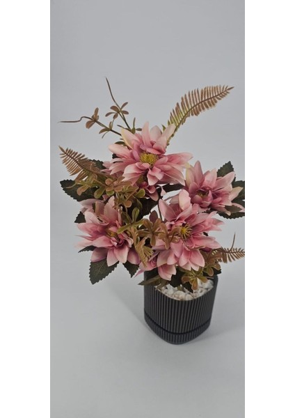 5 Dallı Pembe Çan Çiçeği 34 cm El Buketi Vazo Aranjman Dekor Çiçeği fiyatları