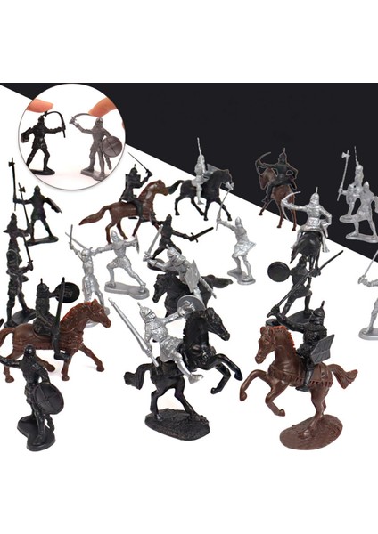 52 Adet/torba Ortaçağ Süvari Savaş Atı Asker Modeli Romalı Asker Antik Ortaçağ Savaşçı Modeli Aksiyon Figürleri Oyuncaklar (Yurt Dışından) modelleri