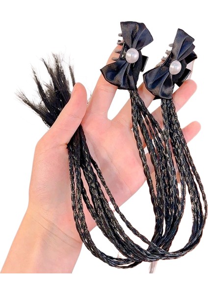 Çocuk Peruk Örgüler Kepçe Klipler Tatlı Serin Boks Örgüler Saç Aksesuarları (Yurt Dışından)