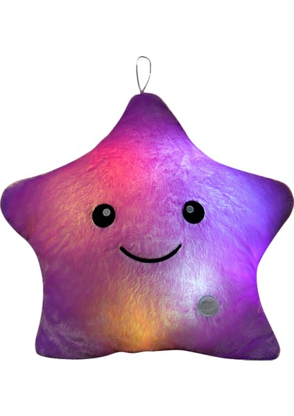 Yaratıcı Twinkle Yıldız Işığı Up Gece LED Peluş Yastıklar LED Oyuncaklar Doğum Günü Sevgililer Hediyeleri Bebekler Için En Iyi Kızlar Mor (Yurt Dışından)