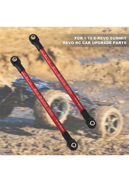 Adet Alüminyum Itme Çubuğu Bağlantı Çubuğu 5318X 5318 Kırmızı-Anodize 1/10 Traxxas E-Revo Zirvesi Revo Rc Araba Yükseltme Parçaları (Yurt Dışından) fırsatları
