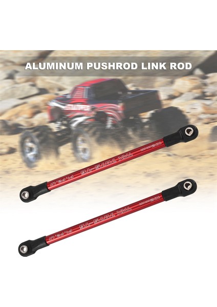 Adet Alüminyum Itme Çubuğu Bağlantı Çubuğu 5318X 5318 Kırmızı-Anodize 1/10 Traxxas E-Revo Zirvesi Revo Rc Araba Yükseltme Parçaları (Yurt Dışından) indirimleri