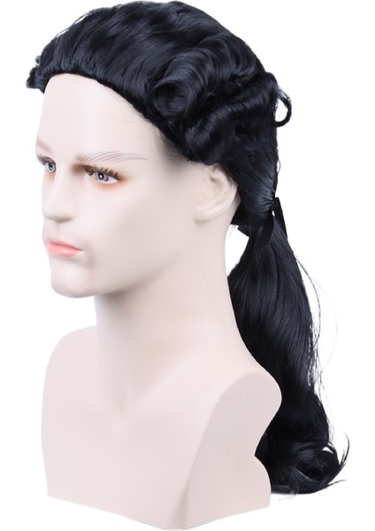 Büyük Örgüler At Kuyruğu Yargıç Avukat Cos Peruk Kolonisi (Yurt Dışından)