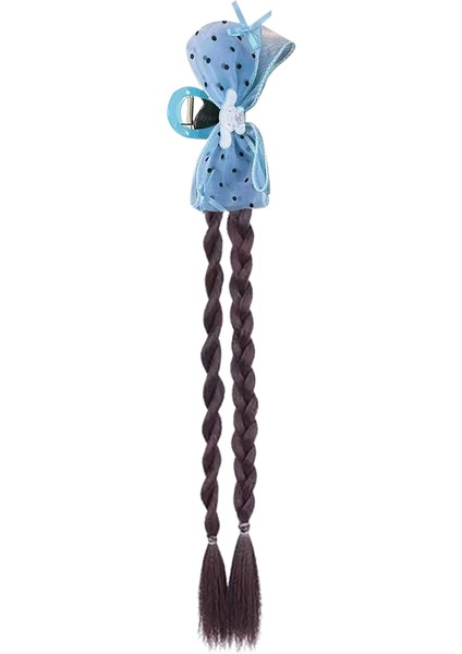 Çocuklar Tatlı Serin Yay Peruk At Kuyruğu Örgü Scrunchy Klipler (Yurt Dışından)