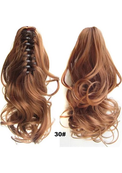 Avrupa ve Amerika Birleşik Devletleri Peruk Kadın Kıvırcık Saç Kaplan Ağız Klip At Kuyruğu (Yurt Dışından)