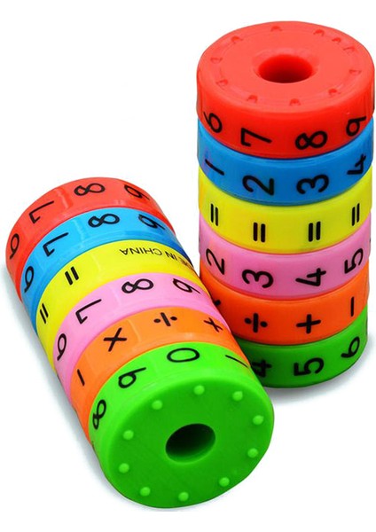6 Adet Manyetik Montessori Çocuklar Okul Öncesi Eğitici Plastik Oyuncaklar Çocuklar Için Matematik Numaraları Dıy Montaj Bulmacalar Erkek Kız (Yurt Dışından)