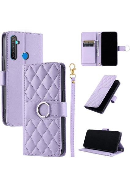 Realme 5 Pro Pu Deri Kart Yuvaları Tutucu Manyetik Bilek Için Flip Case (Yurt Dışından) indirimleri