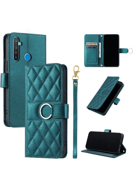 Realme 5 Pro Pu Deri Kart Yuvaları Tutucu Manyetik Bilek Için Flip Case (Yurt Dışından) indirimleri