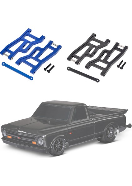Traxxas Drag Slash 1967 Chevy C10 1/10 Rc Sürükle Kamyon Yükseltme Parçaları Için Metal Ön Süspansiyon Kolu ve Bağlantı Çubuğu, Mavi (Yurt Dışından) fırsatları