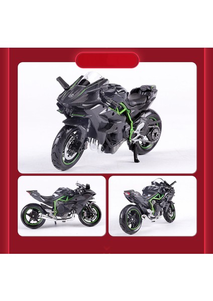Kawasaki H2R 1:18 Motosiklet Modeli Oyuncak Motosiklet Tabanı Ile1 (Yurt Dışından)