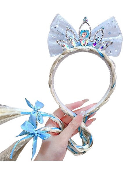 Peruk Örgü Fiyonk Çocuk Saç Bantları Saç Aksesuarları (Yurt Dışından)