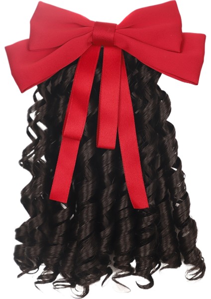 Çocuk Kısa Peruk At Kuyruğu Yay Roma Bukleler Peruk Saç Aksesuarları (Yurt Dışından)