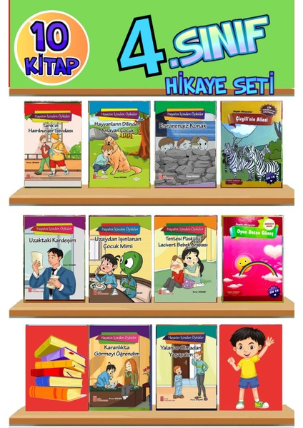 3.ve 4.sınıflar Için Rengarenk Hikaye Kitabı Seti