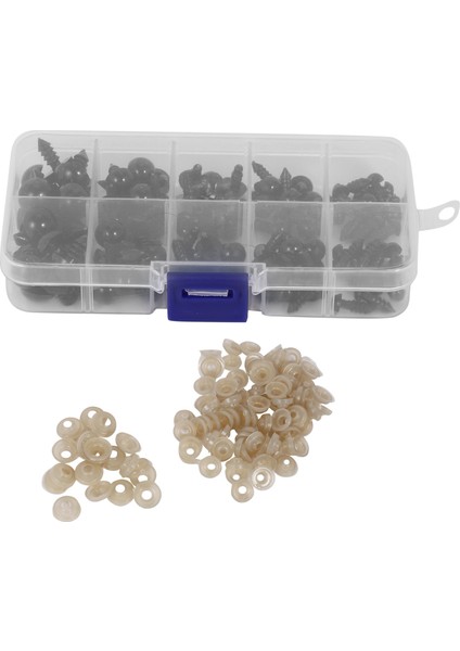 100 Adet 6-12 mm Plastik Emniyet Gözleri, Siyah Emniyet Gözleri Bebek Yapımı Için 100 Adet Yıkayıcı ile Oyuncak Yapımı Dıy El Sanatları (Yurt Dışından) fiyatları