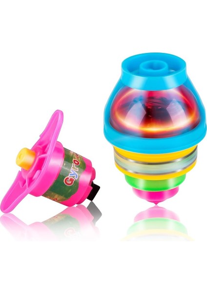 Saytay 15-Pack LED Işık Up Yanıp Sönen Ufo Topaçlar Jiroskop ile Yenilik Toplu Oyuncaklar Parti Iyilik ST-0011 (Yurt Dışından) fırsatları