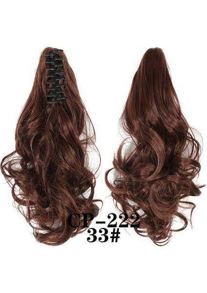 Avrupa ve Amerika Birleşik Devletleri Peruk Kadın Kıvırcık Saç Kaplan Ağız Klip At Kuyruğu (Yurt Dışından)