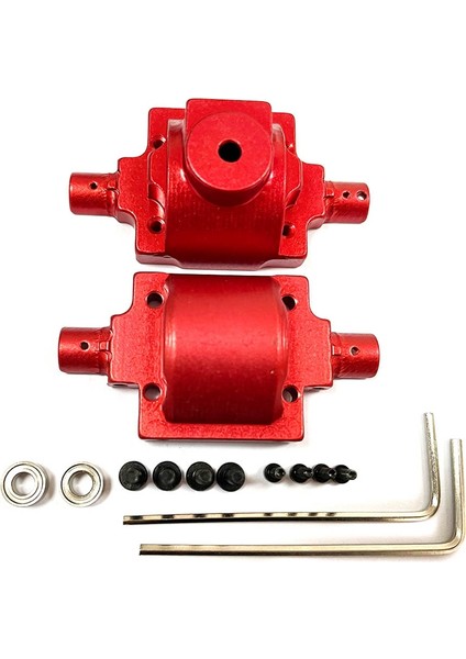 Metal Ön Arka Şanzıman Muhafazası Şanzıman Kapağı Haıboxıng Hbx 2098B 1/24 Rc Araba Yükseltme Parçaları Aksesuarları, Siyah (Yurt Dışından)