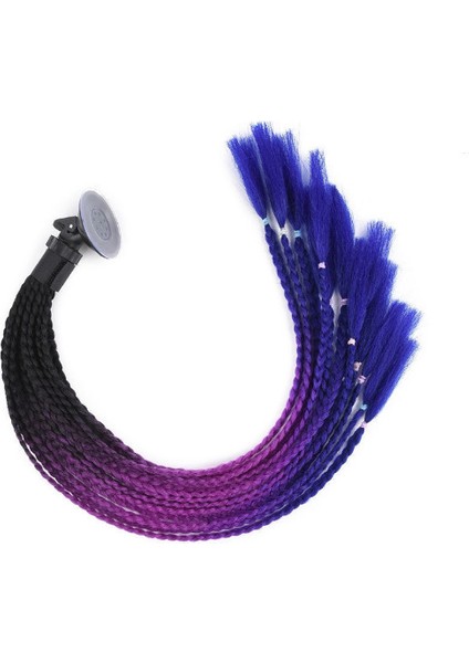 Peruk Motosiklet Kaskı Dekorasyonu Kirli Örgü Örgü (Yurt Dışından)