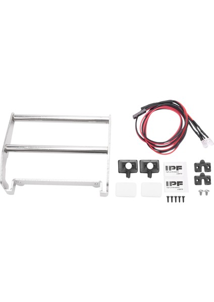 1/10 Rc Paletli Traxxas Trx4 K5 Blazer, Gümüş Için LED Işıklı Metal Ön Tampon (Yurt Dışından)