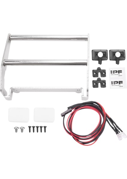 1/10 Rc Paletli Traxxas Trx4 K5 Blazer, Gümüş Için LED Işıklı Metal Ön Tampon (Yurt Dışından) fiyatları