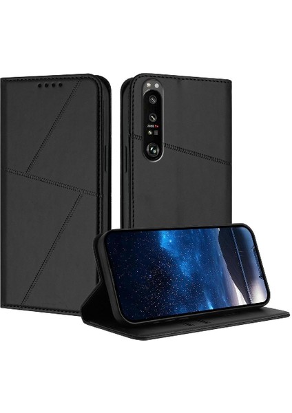 Kart Yuvaları ve Kickstand Darbeye Dayanıklı Kapak ile Xperia 1 Iıı Için Kılıf (Yurt Dışından)