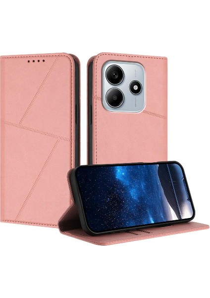 Kart Yuvaları ve Kickstand Darbeye Dayanıklı Redmi Note 14 Için Kılıf (Yurt Dışından)