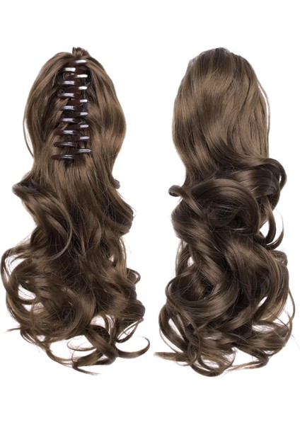 Avrupa ve Amerika Birleşik Devletleri Peruk Kadın Kıvırcık Saç Kaplan Ağız Klip At Kuyruğu (Yurt Dışından)