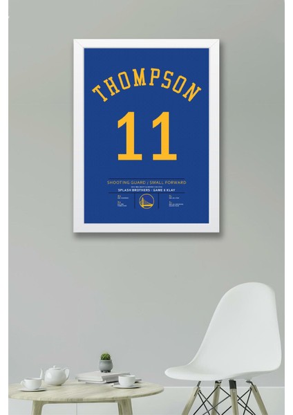 Klay Thompson Forma Çerçeveli Tablo - Nba Golden State Warriors Jersey fiyatları