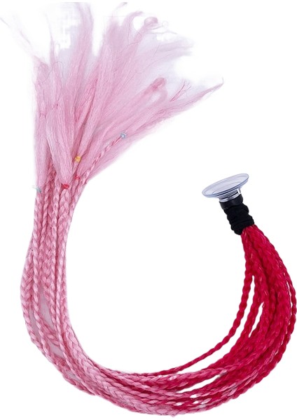 Peruk Motosiklet Kaskı Dekorasyonu Kirli Örgü Örgü (Yurt Dışından)