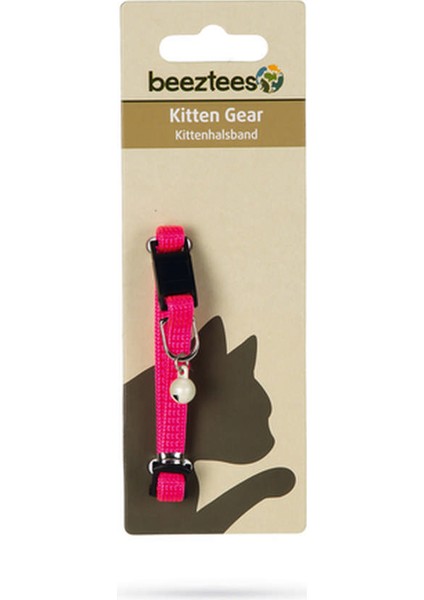 Yavru Kedi Tasması 23 cm Pembe Sptgl