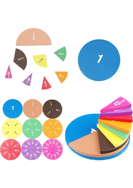 Dairesel Kesirler Sayma Çocuklar Erken Eğitim Matematik Oyuncakları Matematik Operasyon Öğrenme Öğretme Oyuncaklar (Yurt Dışından) indirimleri