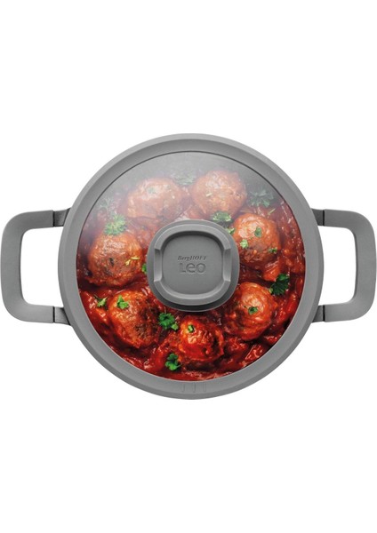 Leo Stone Yapışmaz Kapaklı Alüminyum Döküm Tencere 20 cm -3950592 modelleri