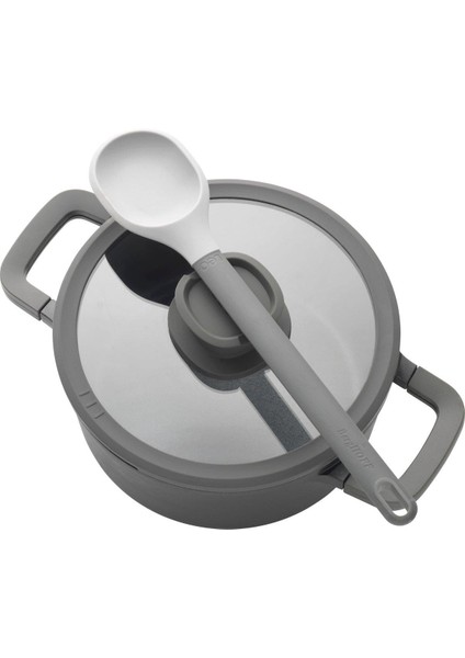 Leo Stone Yapışmaz Kapaklı Alüminyum Döküm Tencere 20 cm -3950592 fırsatları