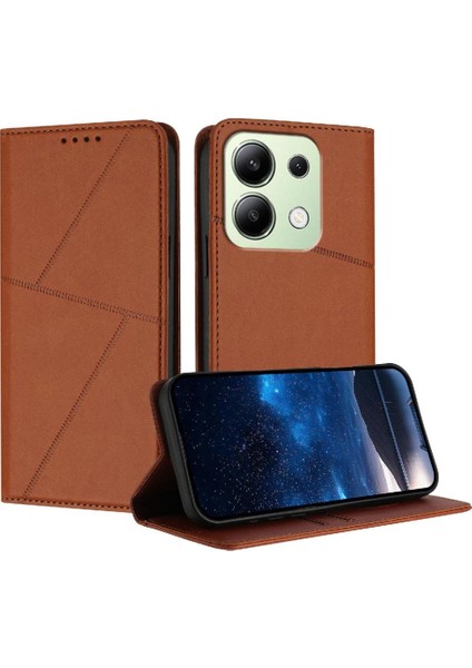 Kart Yuvaları ve Kickstand Darbeye Dayanıklı Redmi Note 13 Için Kılıf (Yurt Dışından)