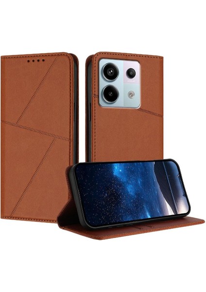 Kart Yuvaları ve Kickstand Kapağı ile Redmi Note 13 Pro Için Kılıf (Yurt Dışından)