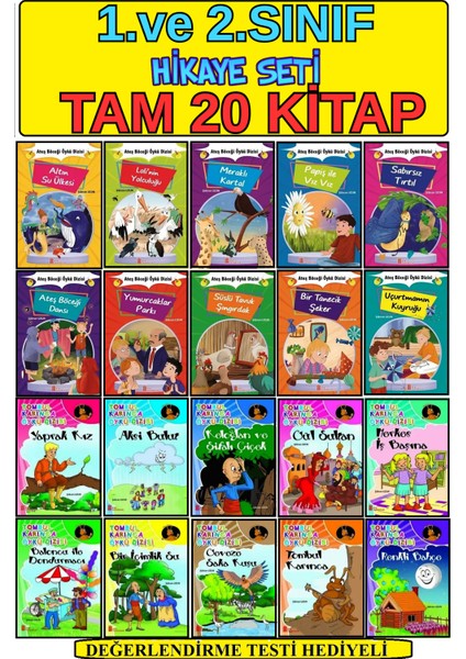 2. ve 3.sınıflar Için En Sevilen 20 Li Öykü Seti