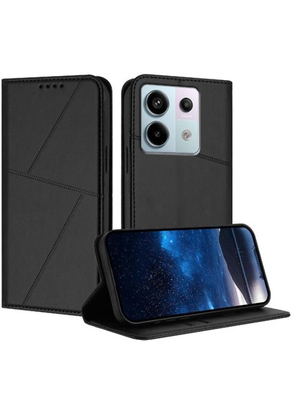 Kart Yuvaları ve Kickstand Kapağı ile Redmi Note 13 Pro Için Kılıf (Yurt Dışından)
