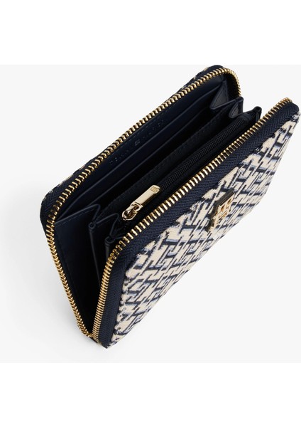Th Jacquard Med Za Kadın Mavi Cüzdan AW0AW17479DW6 modelleri
