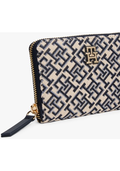 Th Jacquard Med Za Kadın Mavi Cüzdan AW0AW17479DW6 fırsatları