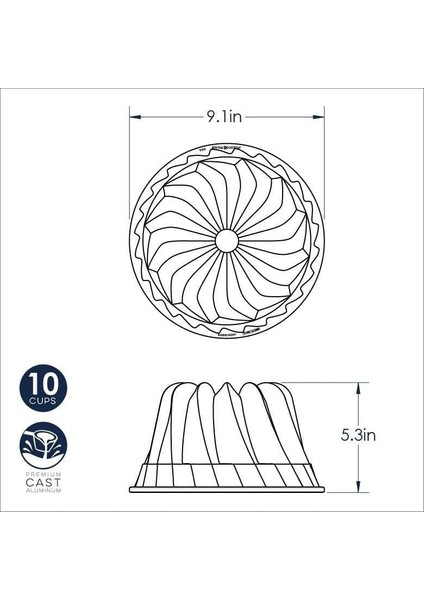 Nordicware Kugelhopf Bundt Kek Kalıbı modelleri