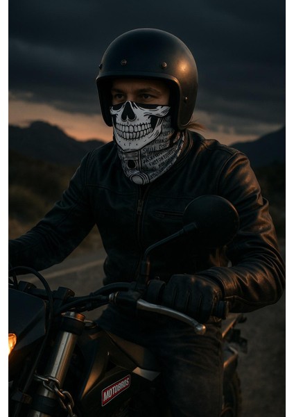 Piston Kurukafa Desenli Dikişsiz Dijital Baskı Baf Buff Bandana Boyunluk fiyatları