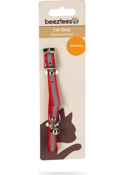 Reflektör Kedi Boyun Tasması 31cm Kırmızı