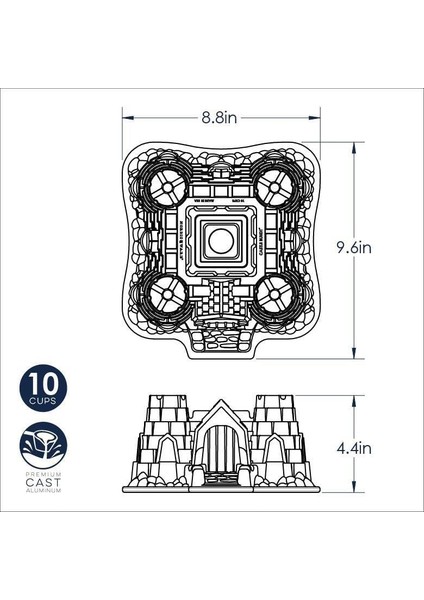 Nordicware Şato Bundt Kek Kalıbı modelleri