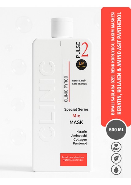 Clinic professıonal Mix saç Maskesi 400 ml Boyalı Saçlar