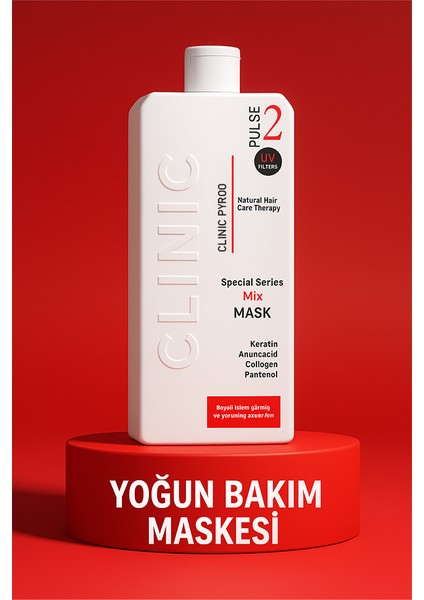 Clinic professıonal Mix saç Maskesi 400 ml Boyalı Saçlar