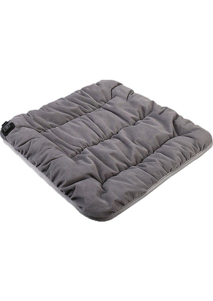 45 x 45 x 8cm Isıtmalı Minder Araba Kadife Koltuk Minderi Araba Koltuğu Örtüsü Mat USB Isıtmalı Koltuk Pedi-Gri (Yurt Dışından)
