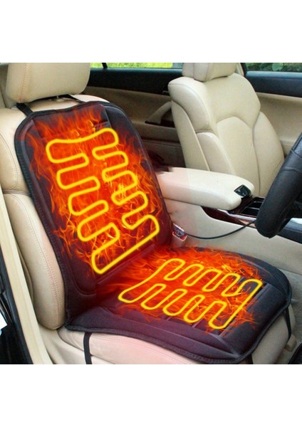 Araba Van Otomatik Isıtmalı Yastıklı Ped Kaymaz Sıcak Koltuk Minderi Kılıfı Isıtıcı 12V (Yurt Dışından)