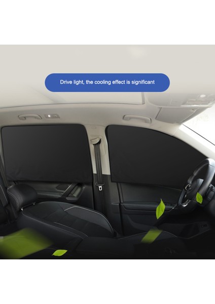 Titanyum Gümüş Kumaş Manyetik Araba Güneşliği Uv Koruma Ön Yan Pencere Güneşliği (Sürücü Tarafı, 80X50X20CM) (Yurt Dışından) fırsatları