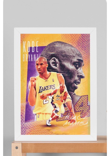 Kobe Bryant Çerçeveli Tablo - Basketbol Nba Posteri Tablo